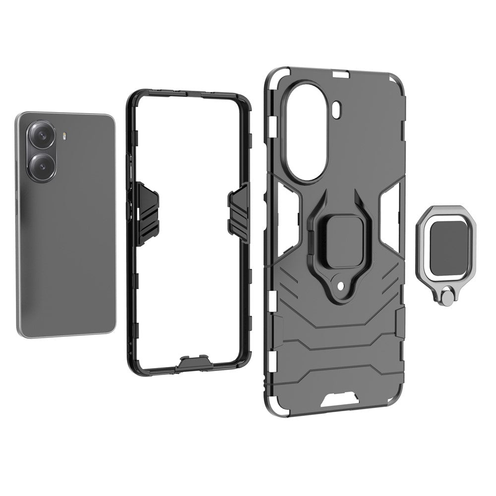 For Xiaomi Poco X7 Pro 5G Case PC + TPU Protective Phone Cover with Ring Kickstand