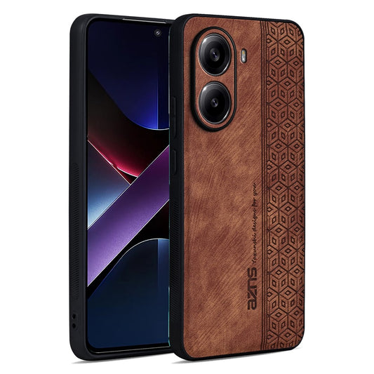 AZNS For Xiaomi Poco X7 Pro 5G  /  Redmi Turbo 4 5G Case Protective PU Leather Covered TPU Phone Shell