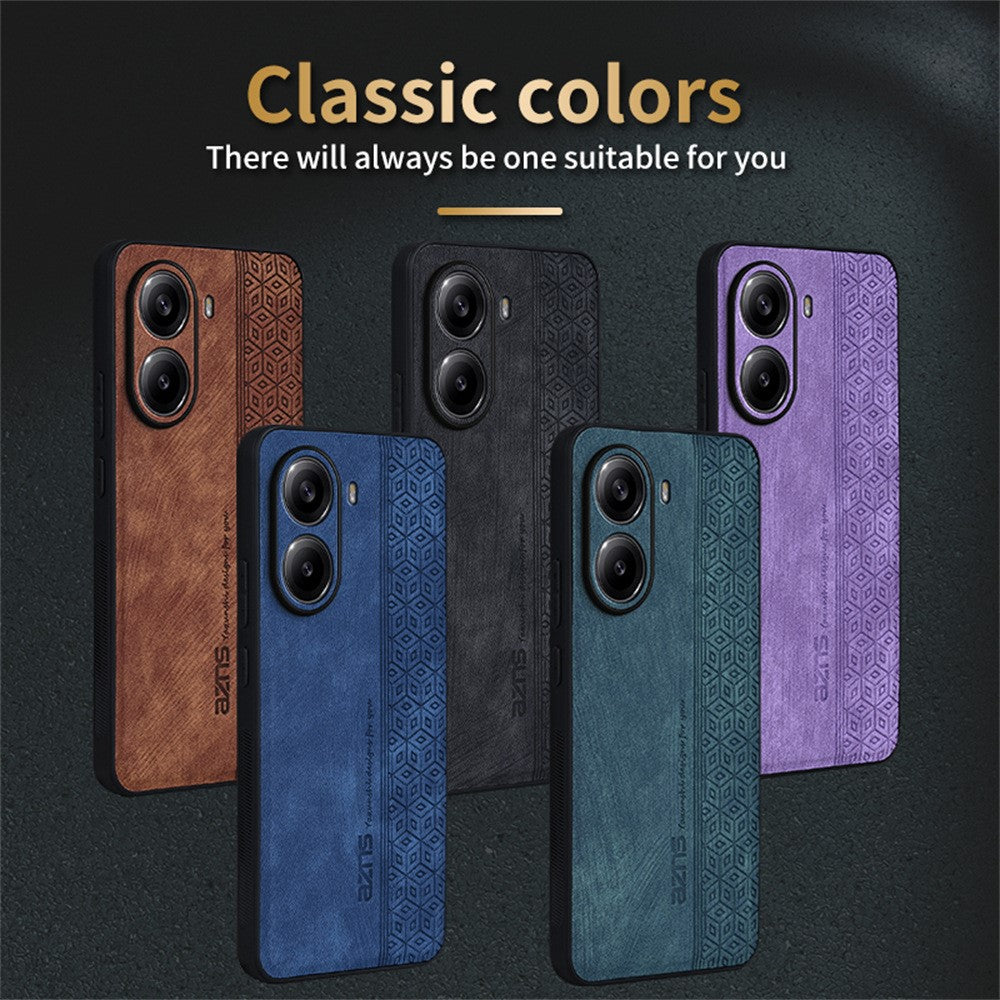 AZNS For Xiaomi Poco X7 Pro 5G  /  Redmi Turbo 4 5G Case Protective PU Leather Covered TPU Phone Shell