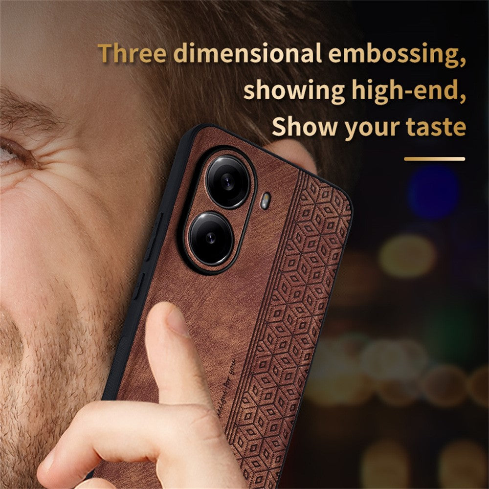 AZNS For Xiaomi Poco X7 Pro 5G  /  Redmi Turbo 4 5G Case Protective PU Leather Covered TPU Phone Shell