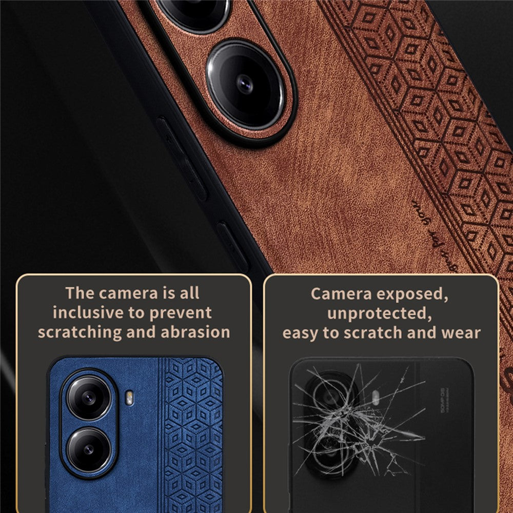 AZNS For Xiaomi Poco X7 Pro 5G  /  Redmi Turbo 4 5G Case Protective PU Leather Covered TPU Phone Shell