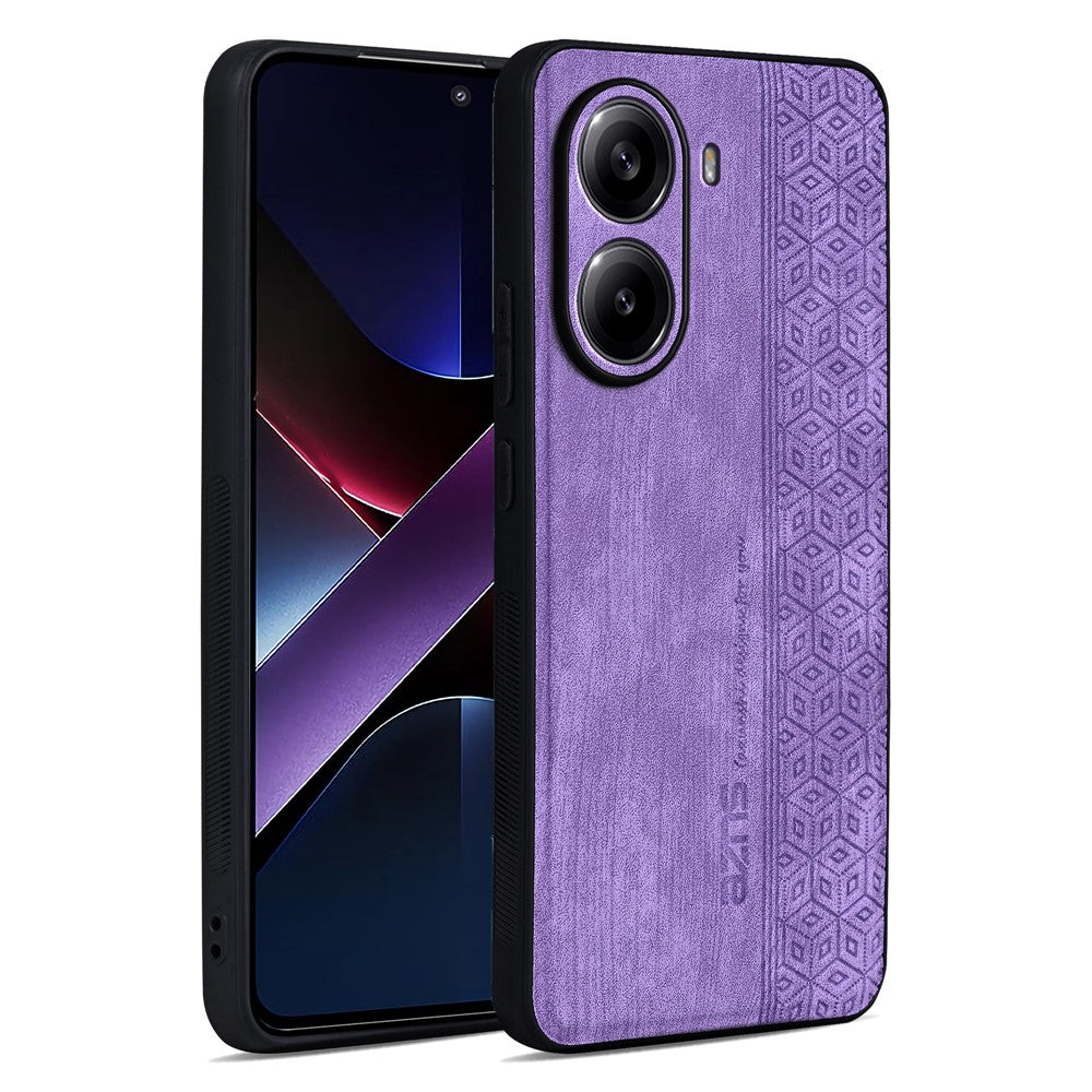 AZNS For Xiaomi Poco X7 Pro 5G  /  Redmi Turbo 4 5G Case Protective PU Leather Covered TPU Phone Shell