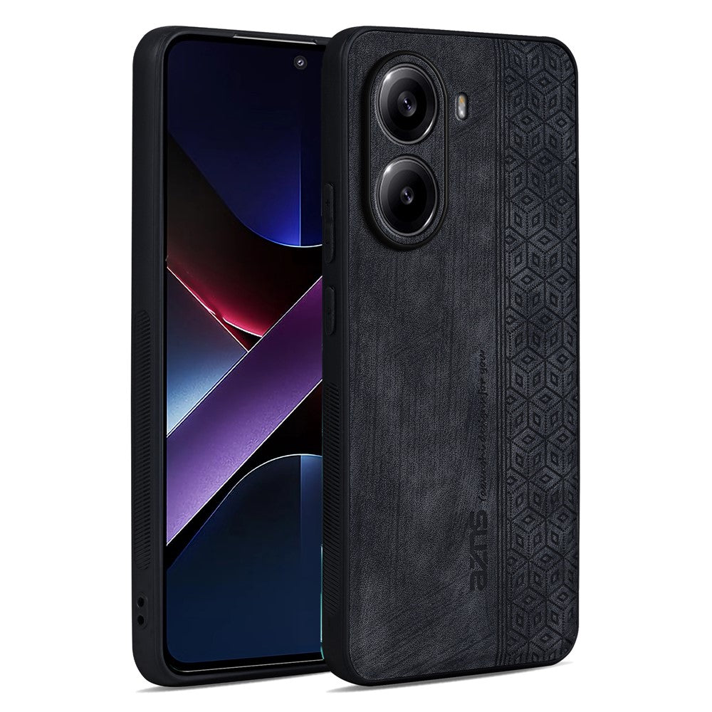 AZNS For Xiaomi Poco X7 Pro 5G  /  Redmi Turbo 4 5G Case Protective PU Leather Covered TPU Phone Shell