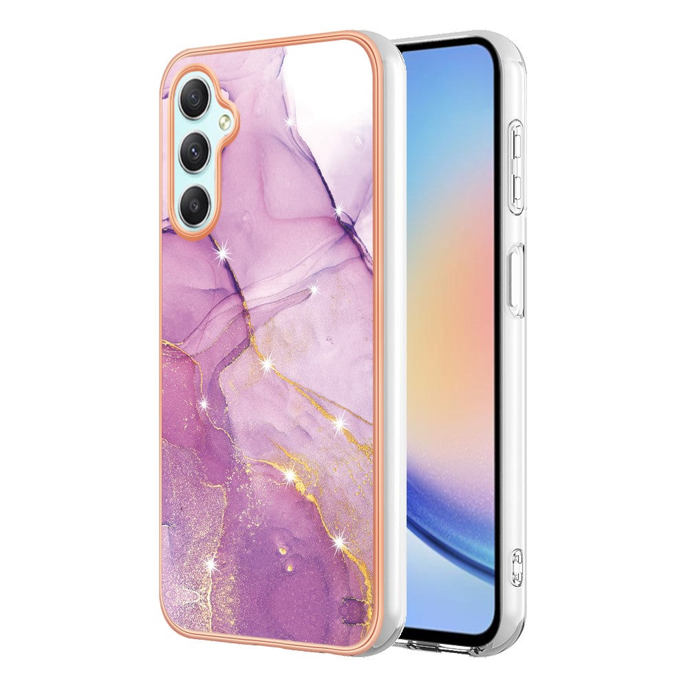 Galaxy A26 5G Schutzhülle – Mit Marmormuster 2,0 mm Galvanik-Rückseite