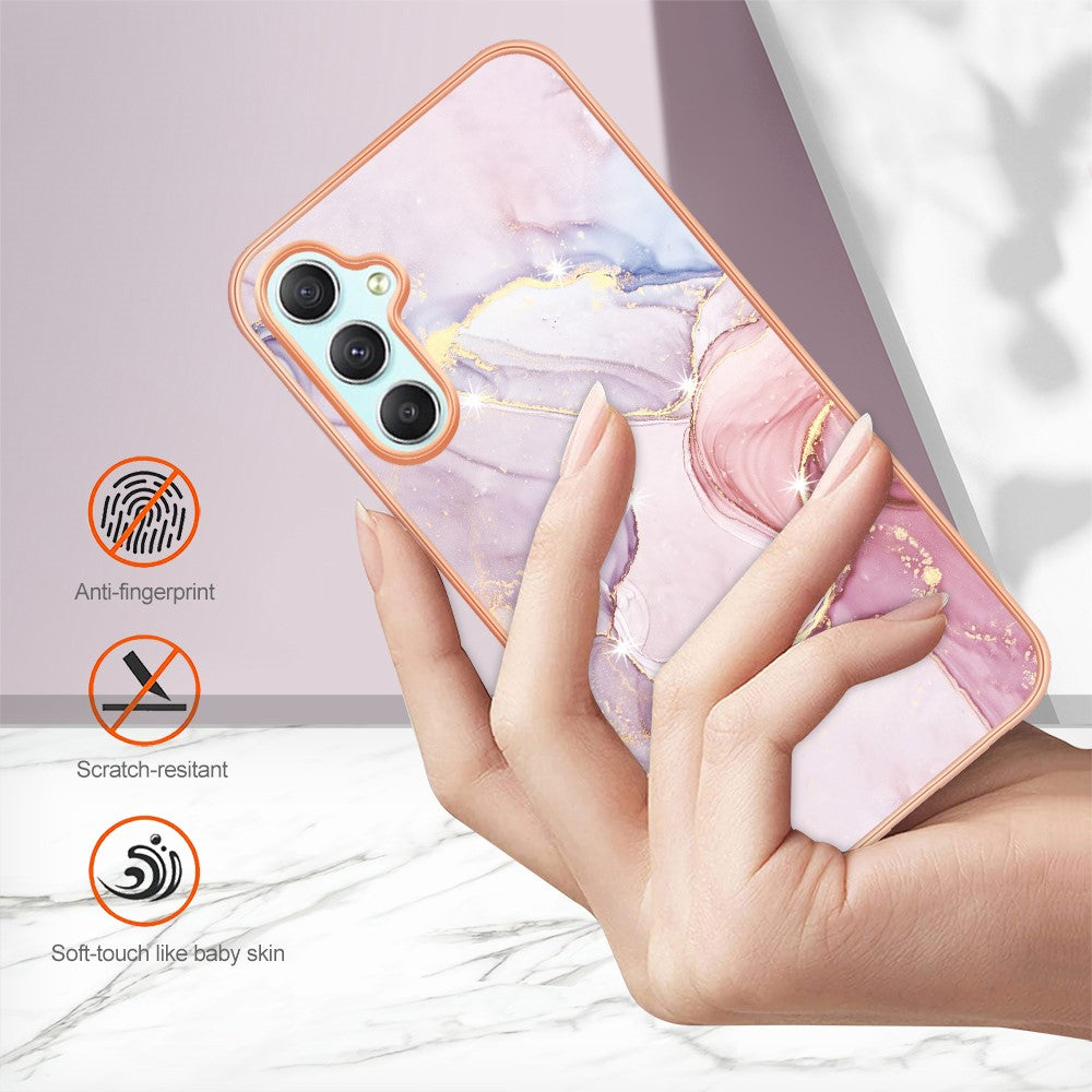 Galaxy A26 5G Schutzhülle – Mit Marmormuster 2,0 mm Galvanik-Rückseite