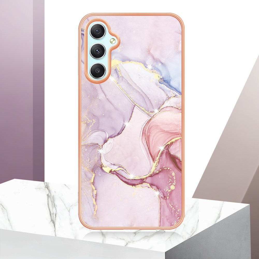 Galaxy A26 5G Schutzhülle – Mit Marmormuster 2,0 mm Galvanik-Rückseite