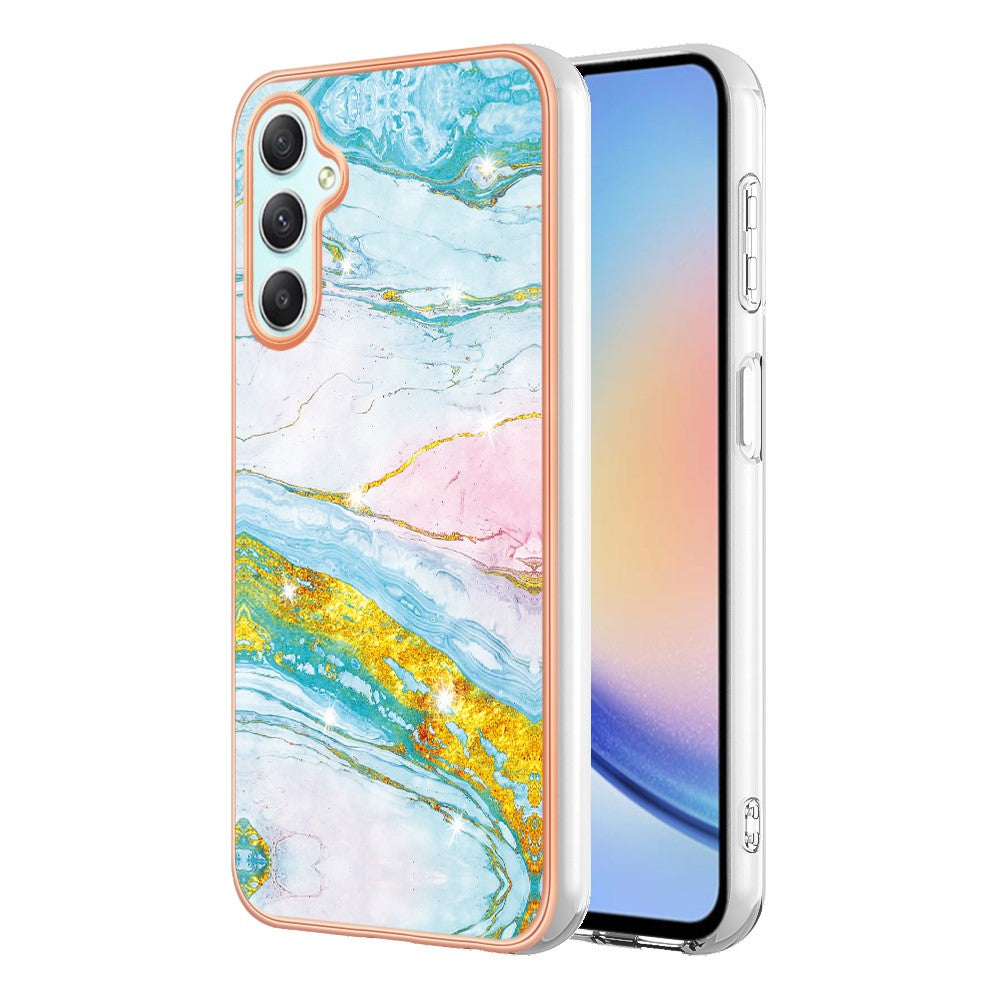Galaxy A26 5G Schutzhülle – Mit Marmormuster 2,0 mm Galvanik-Rückseite