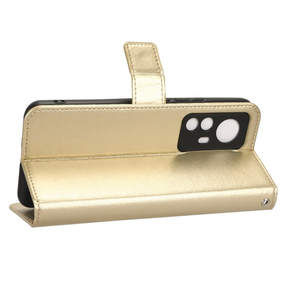 For Xiaomi 12T 5G / 12T Pro 5G / Redmi K50 Ultra 5G Phone Stand Wallet Protective Case Crazy Horse Texture PU Leather Cover