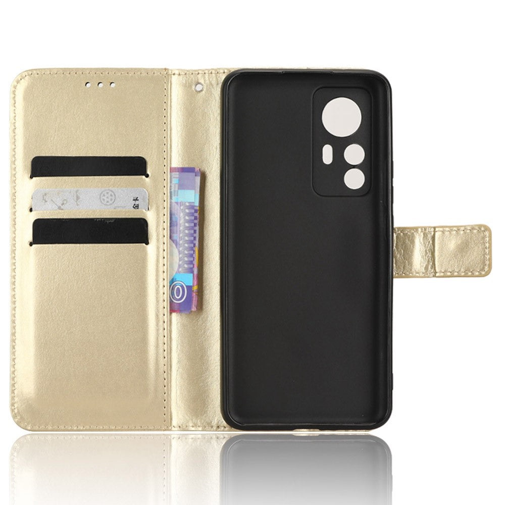 For Xiaomi 12T 5G / 12T Pro 5G / Redmi K50 Ultra 5G Phone Stand Wallet Protective Case Crazy Horse Texture PU Leather Cover