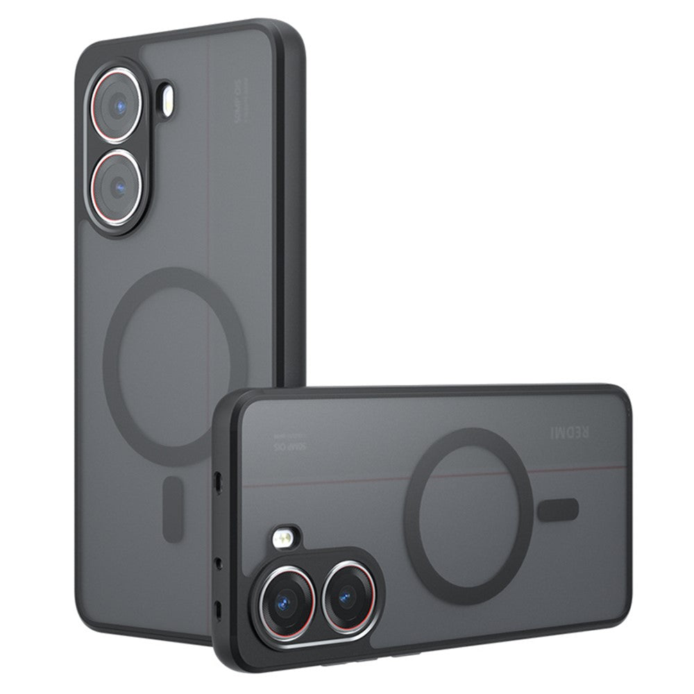 Matte Case for Xiaomi Poco X7 Pro 5G / Redmi Turbo 4 5G Magnetic Case TPU+PC Phone Cover