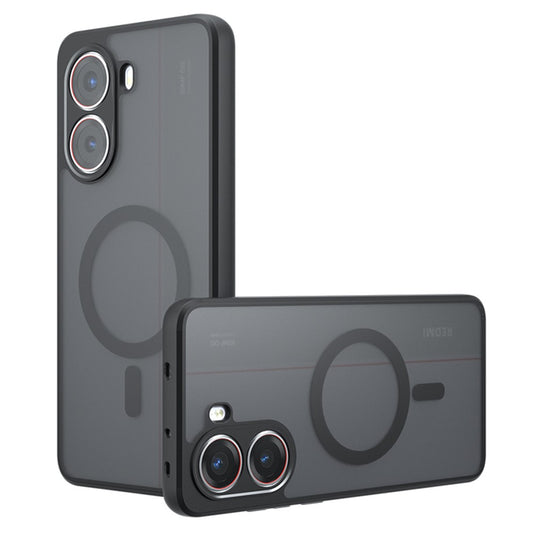 Matte Case for Xiaomi Poco X7 Pro 5G / Redmi Turbo 4 5G Magnetic Case TPU+PC Phone Cover
