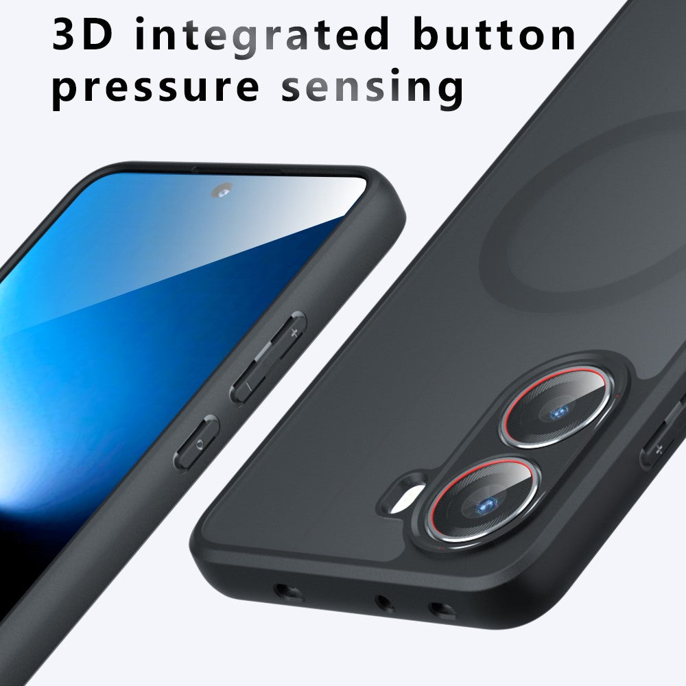 Matte Case for Xiaomi Poco X7 Pro 5G / Redmi Turbo 4 5G Magnetic Case TPU+PC Phone Cover
