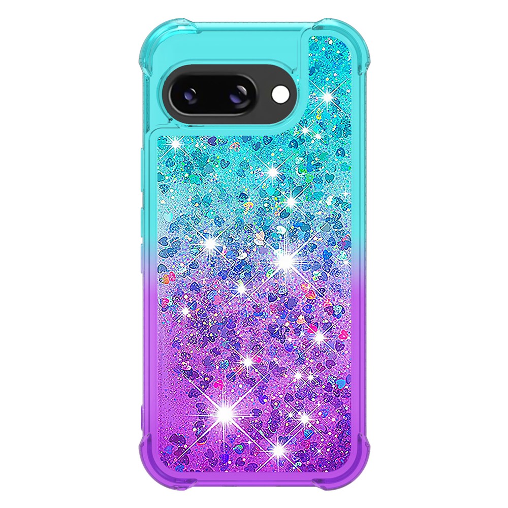 Pixel 9a Glitter-Hülle – Farbverlauf mit funkelndem Puder