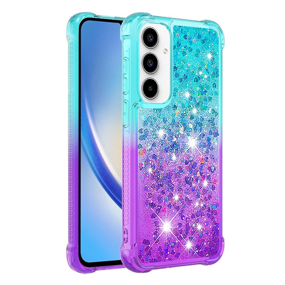Galaxy A36 5G Glitter-Hülle – Farbverlauf mit funkelndem Puder