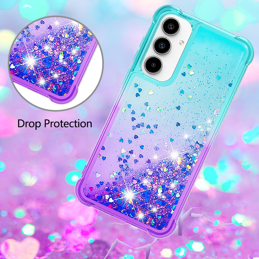 Galaxy A36 5G Glitter-Hülle – Farbverlauf mit funkelndem Puder