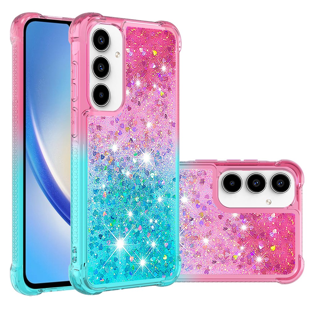 Galaxy A36 5G Glitter-Hülle – Farbverlauf mit funkelndem Puder