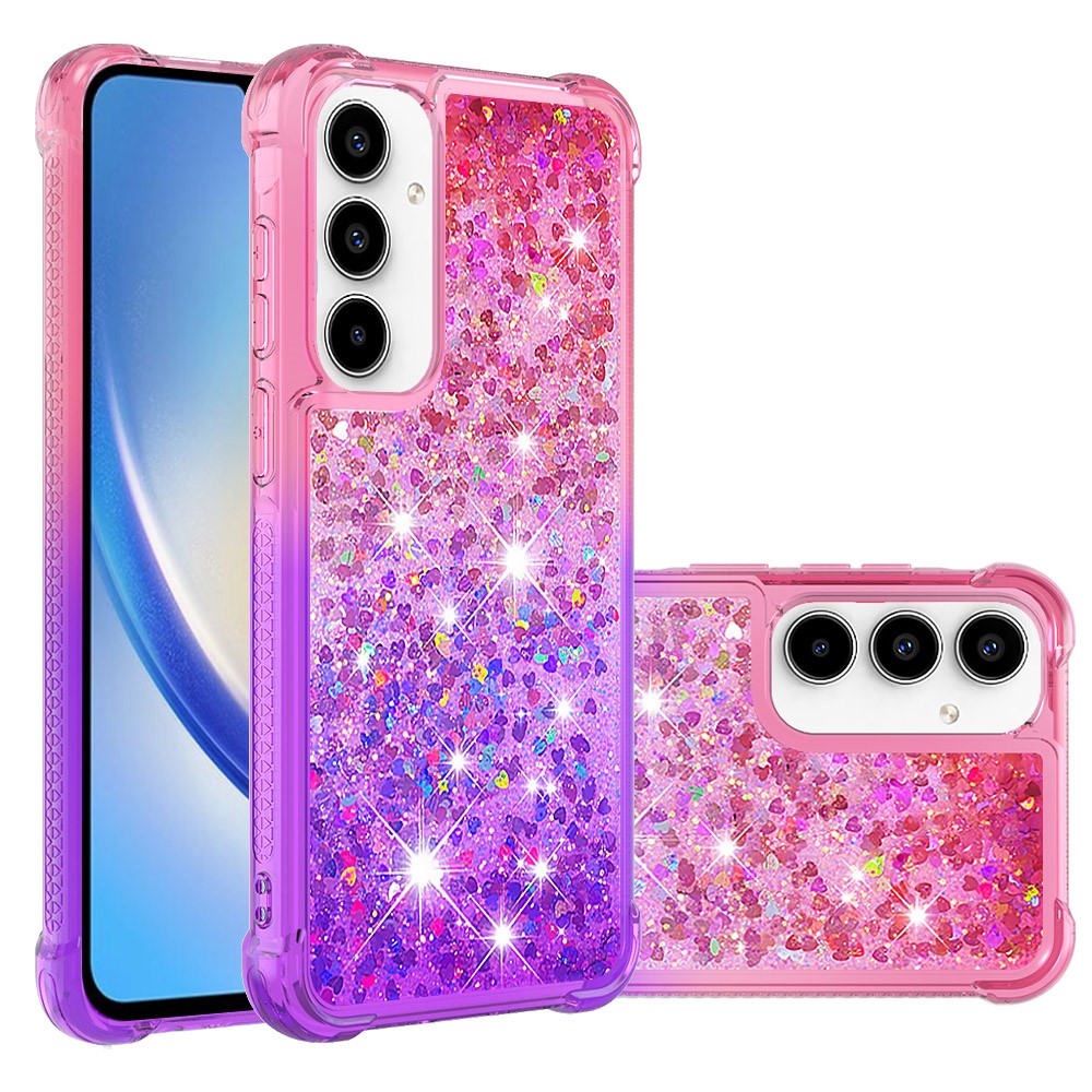 Galaxy A56 5G Glitter-Hülle – Farbverlauf mit funkelndem Puder