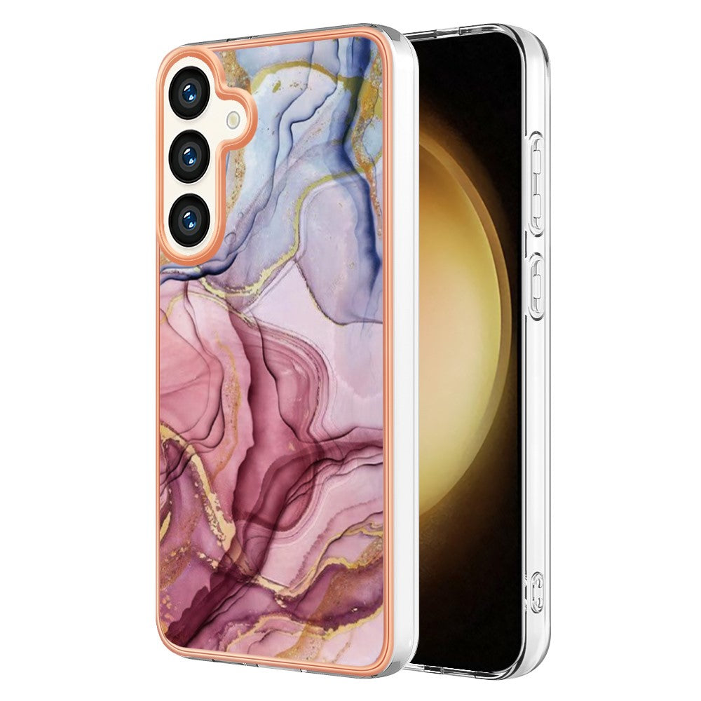 Galaxy S24 Plus / S25 Plus Schutzhülle – Mit Marmormuster 2,0 mm Galvanik-Rückseite