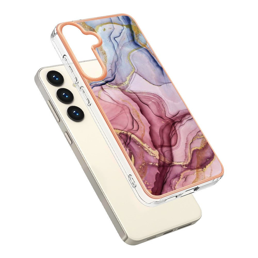 Galaxy S24 Plus / S25 Plus Schutzhülle – Mit Marmormuster 2,0 mm Galvanik-Rückseite