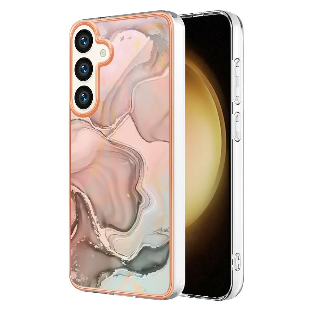 Galaxy S24 Plus / S25 Plus Schutzhülle – Mit Marmormuster 2,0 mm Galvanik-Rückseite