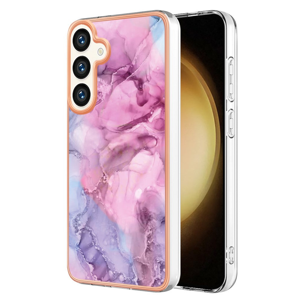 Galaxy S24 Plus / S25 Plus Schutzhülle – Mit Marmormuster 2,0 mm Galvanik-Rückseite
