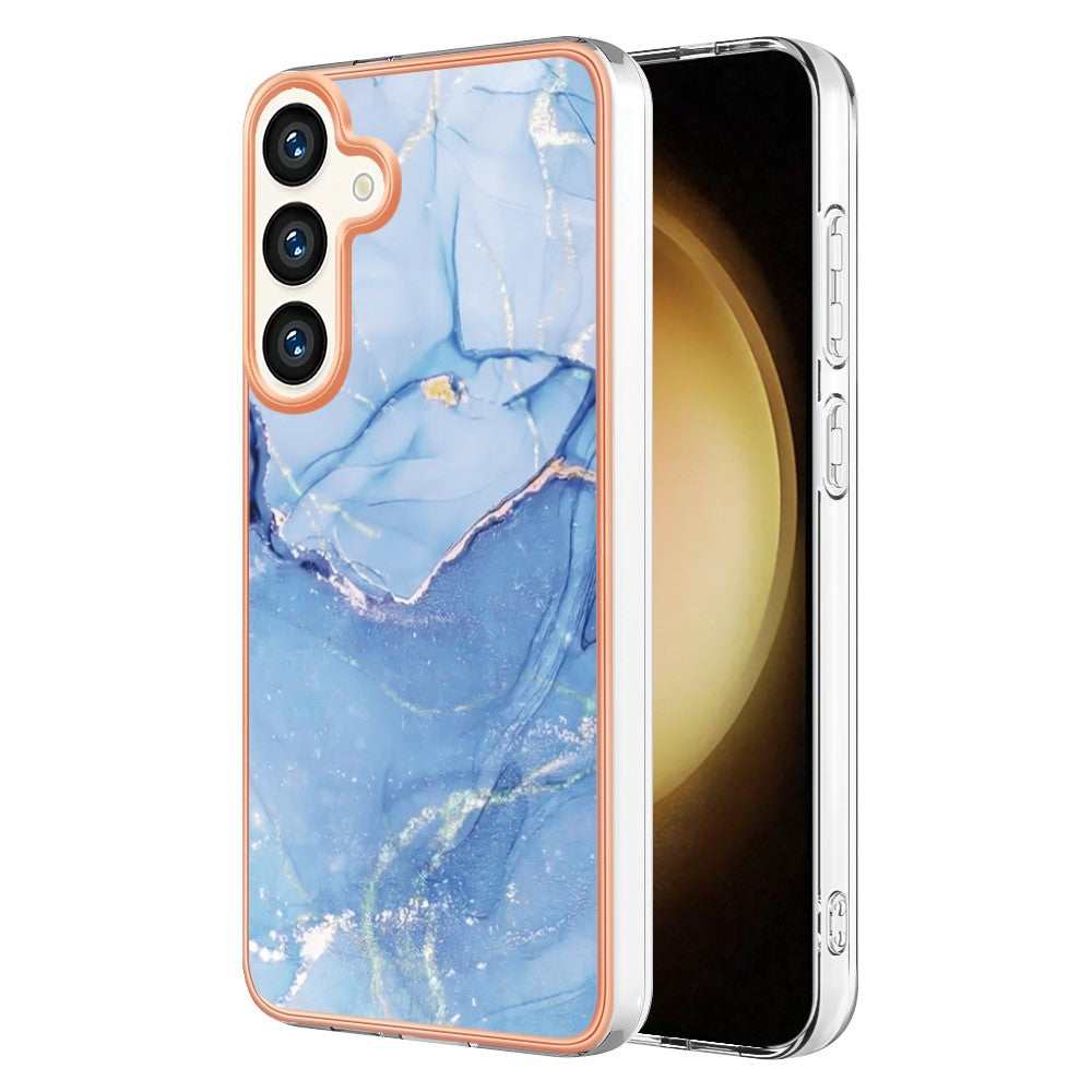 Galaxy S24 Plus / S25 Plus Schutzhülle – Mit Marmormuster 2,0 mm Galvanik-Rückseite