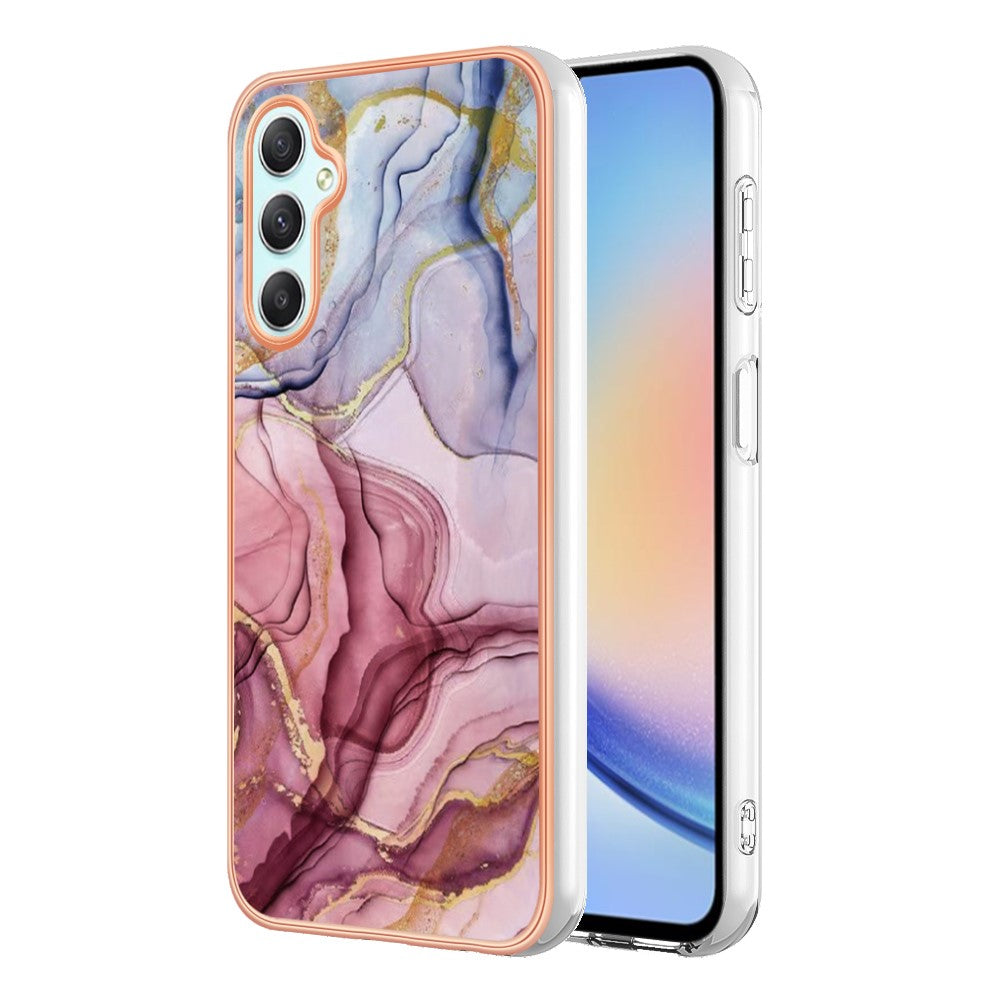Galaxy A26 5G Schutzhülle – Mit Marmormuster 2,0 mm Galvanik-Rückseite