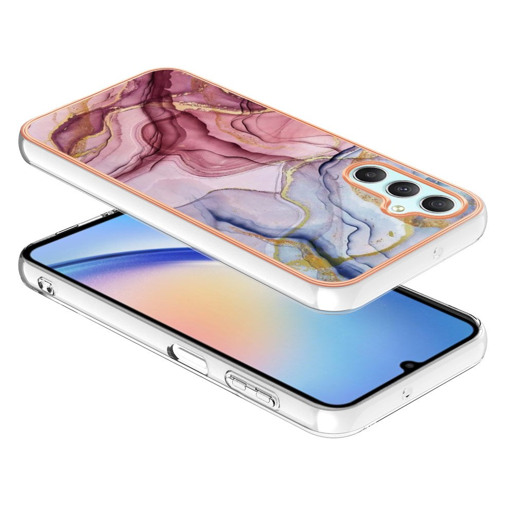 Galaxy A26 5G Schutzhülle – Mit Marmormuster 2,0 mm Galvanik-Rückseite
