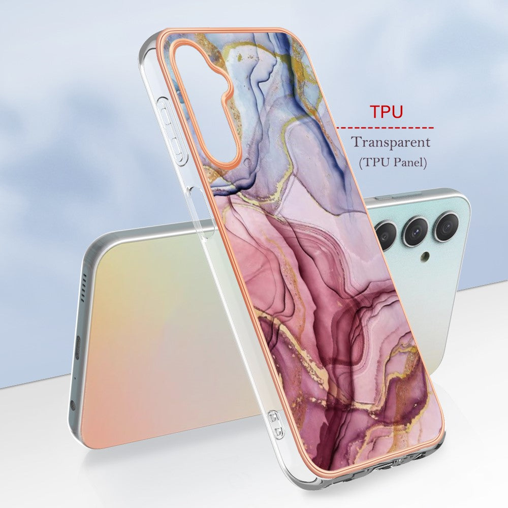 Galaxy A26 5G Schutzhülle – Mit Marmormuster 2,0 mm Galvanik-Rückseite