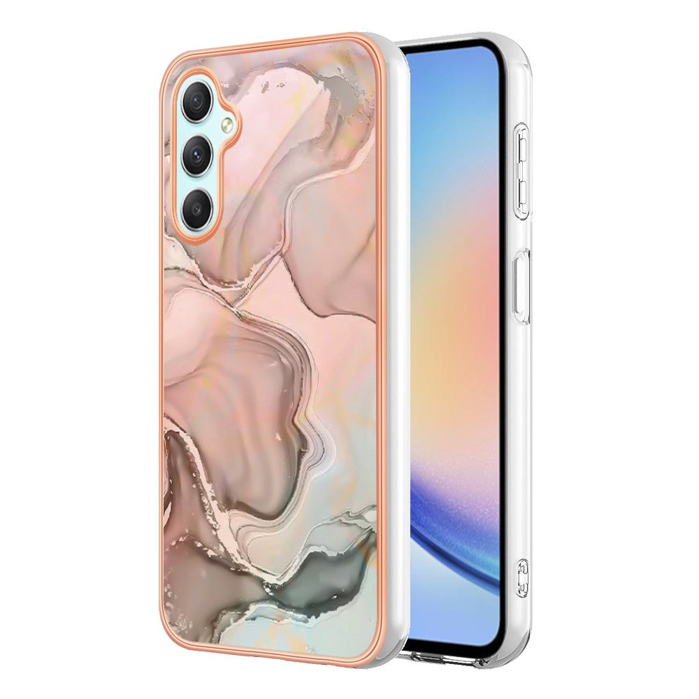 Galaxy A26 5G Schutzhülle – Mit Marmormuster 2,0 mm Galvanik-Rückseite