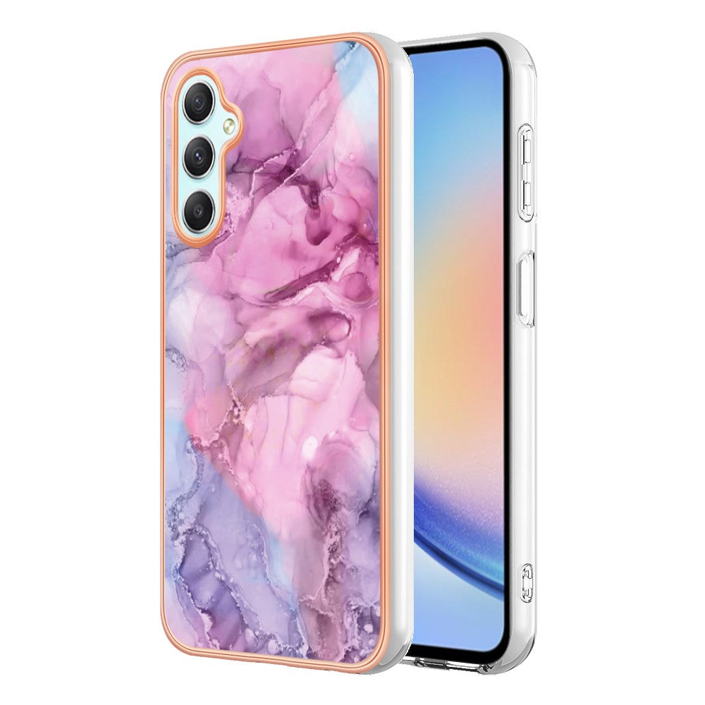 Galaxy A26 5G Schutzhülle – Mit Marmormuster 2,0 mm Galvanik-Rückseite