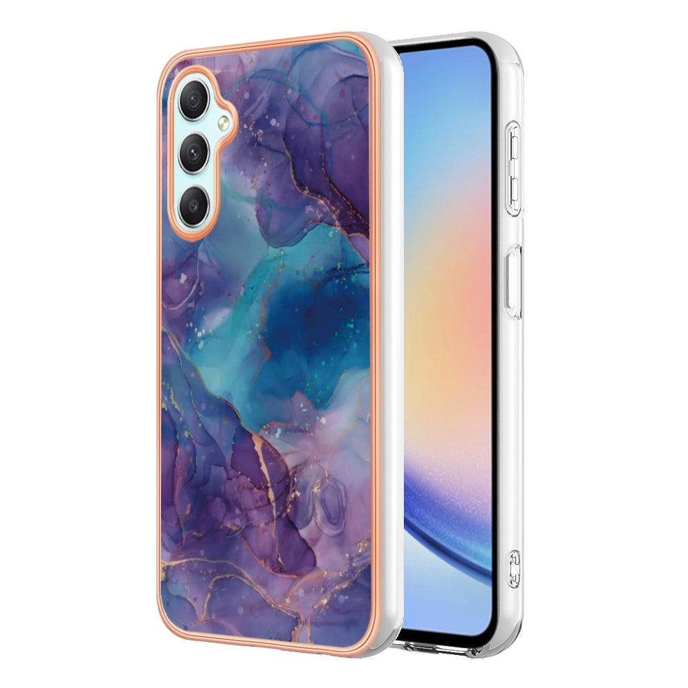 Galaxy A26 5G Schutzhülle – Mit Marmormuster 2,0 mm Galvanik-Rückseite