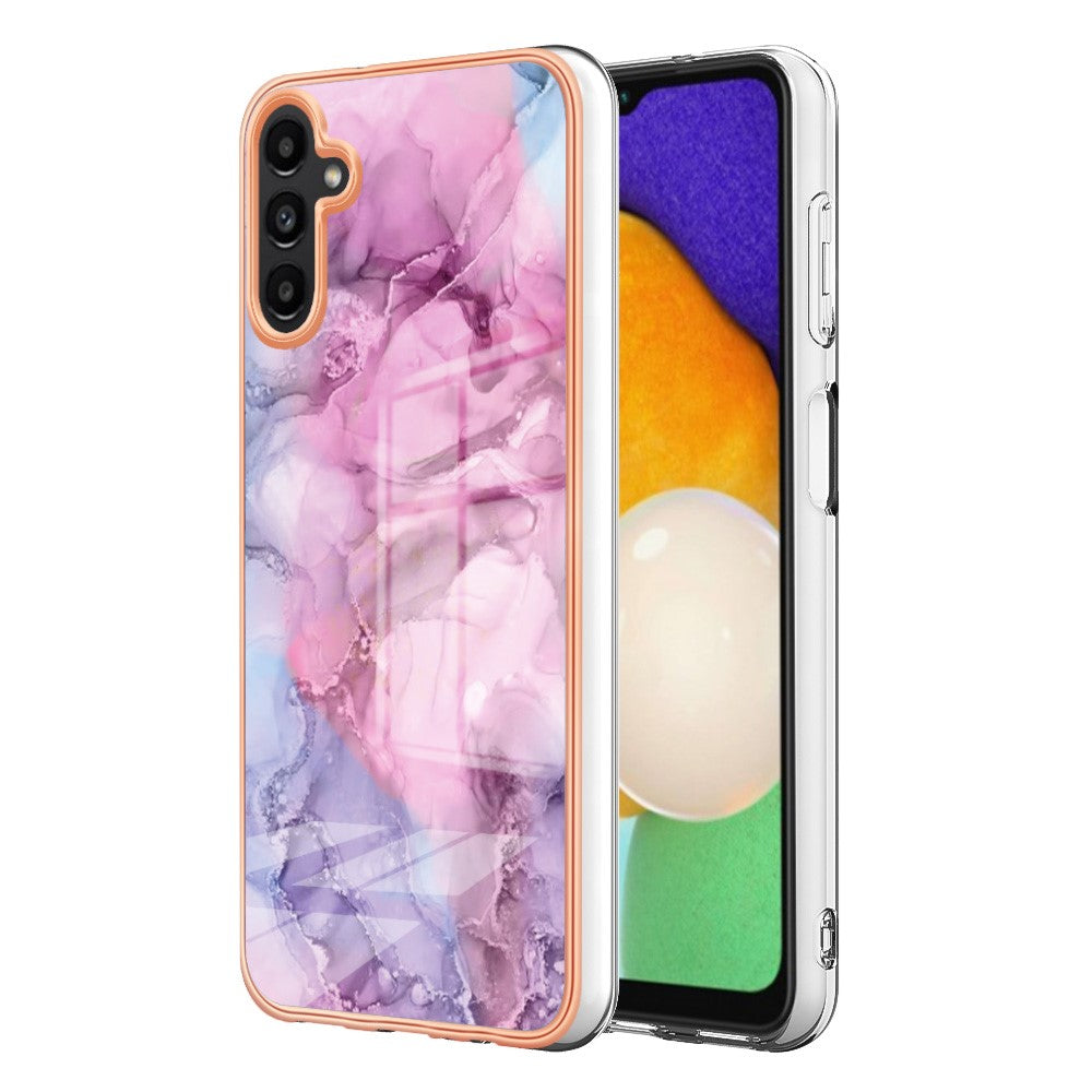 Galaxy A36 5G Schutzhülle – Mit Marmormuster 2,0 mm Galvanik-Rückseite