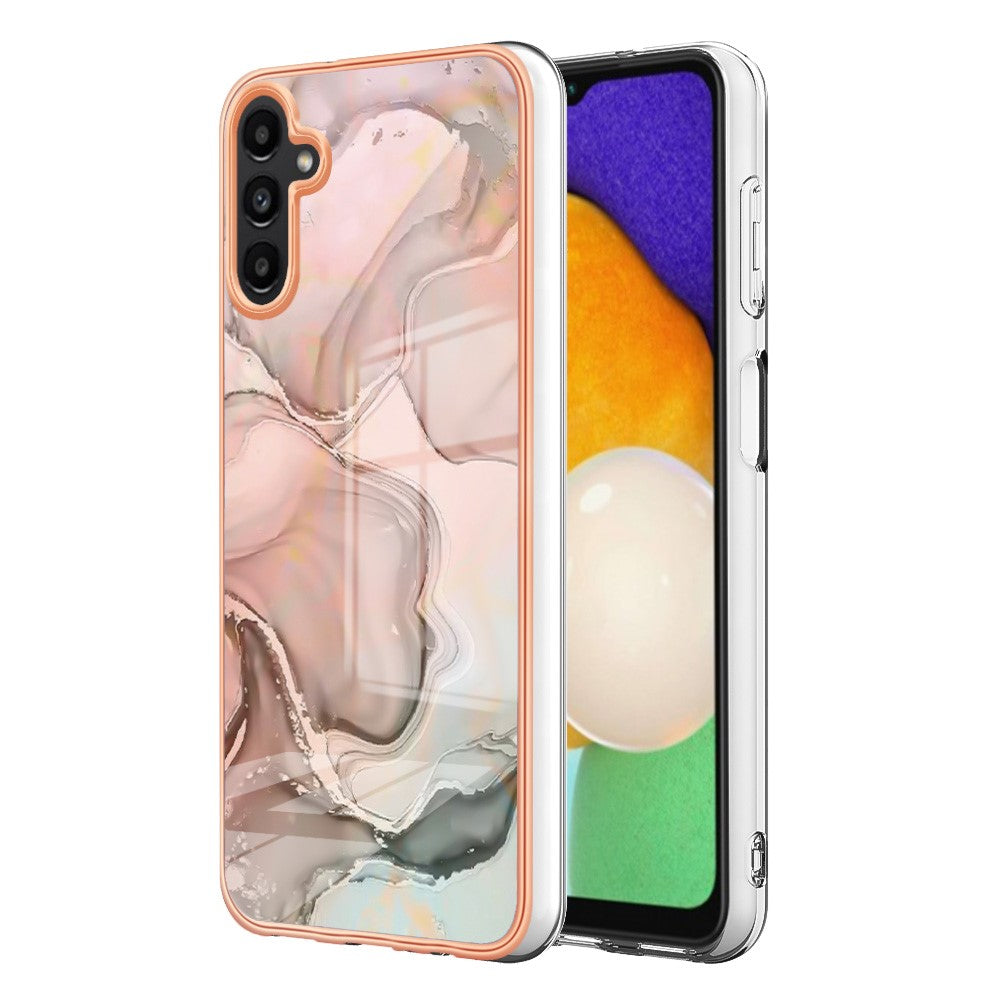 Galaxy A56 5G Schutzhülle – Mit Marmormuster 2,0 mm Galvanik-Rückseite