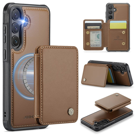 Galaxy S25 Leder-Handyhülle – Mit abnehmbarer magnetische Kartentasche