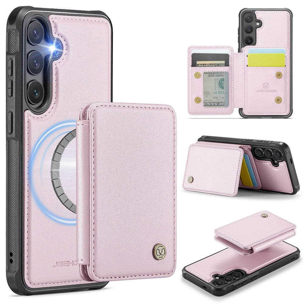 Galaxy S25 Leder-Handyhülle – Mit abnehmbarer magnetische Kartentasche