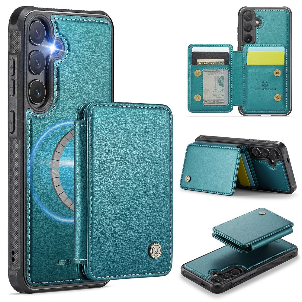 Galaxy S25 Plus Leder-Handyhülle – Mit abnehmbarer magnetische Kartentasche