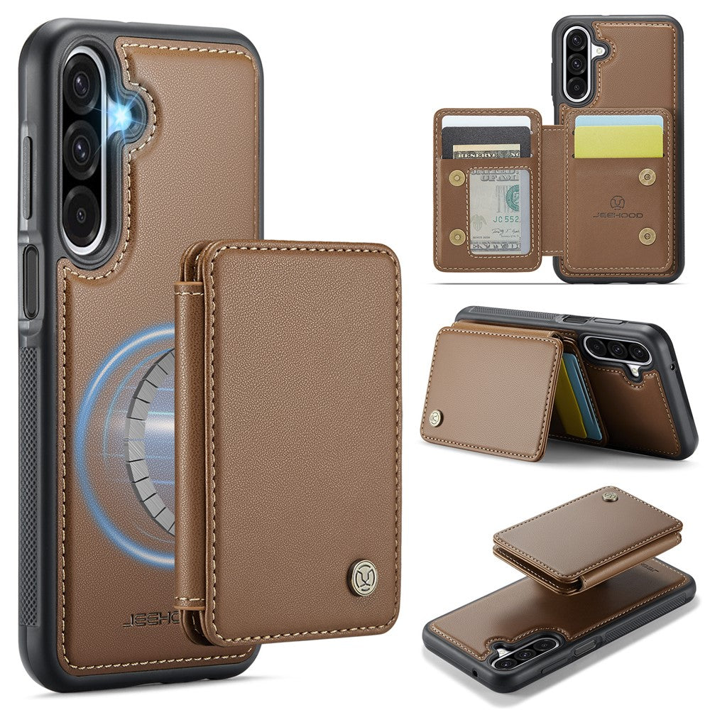 Galaxy A26 5G Leder-Handyhülle – Mit abnehmbarer magnetische Kartentasche