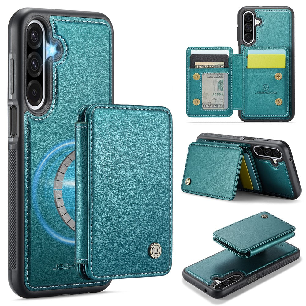 Galaxy A26 5G Leder-Handyhülle – Mit abnehmbarer magnetische Kartentasche