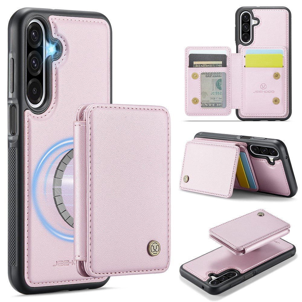 Galaxy A26 5G Leder-Handyhülle – Mit abnehmbarer magnetische Kartentasche
