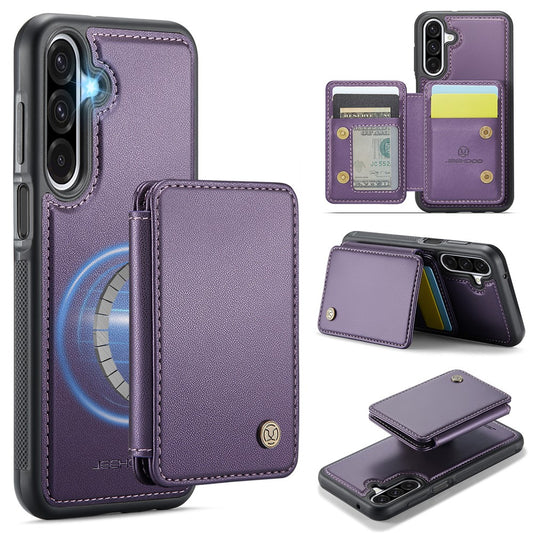 Galaxy A26 5G Leder-Handyhülle – Mit abnehmbarer magnetische Kartentasche