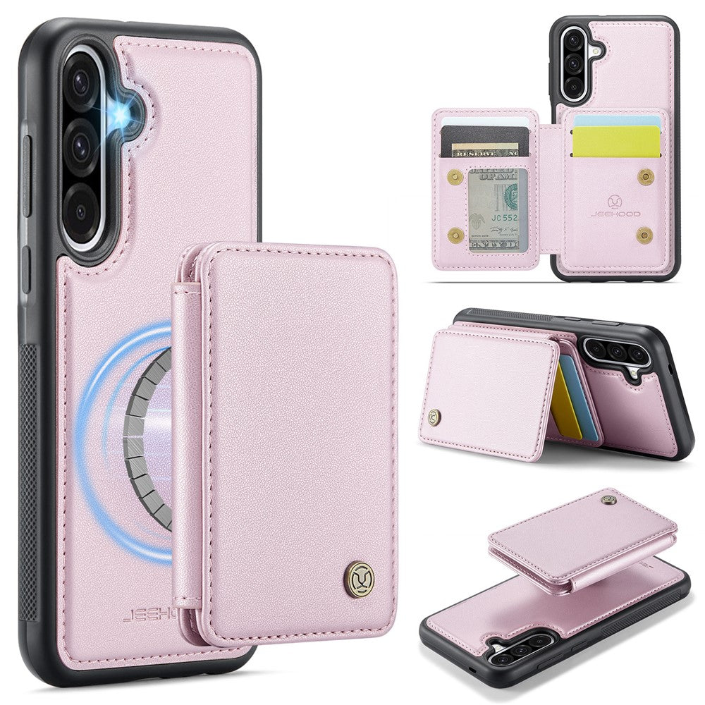 Galaxy A36 5G Leder-Handyhülle – Mit abnehmbarer magnetische Kartentasche