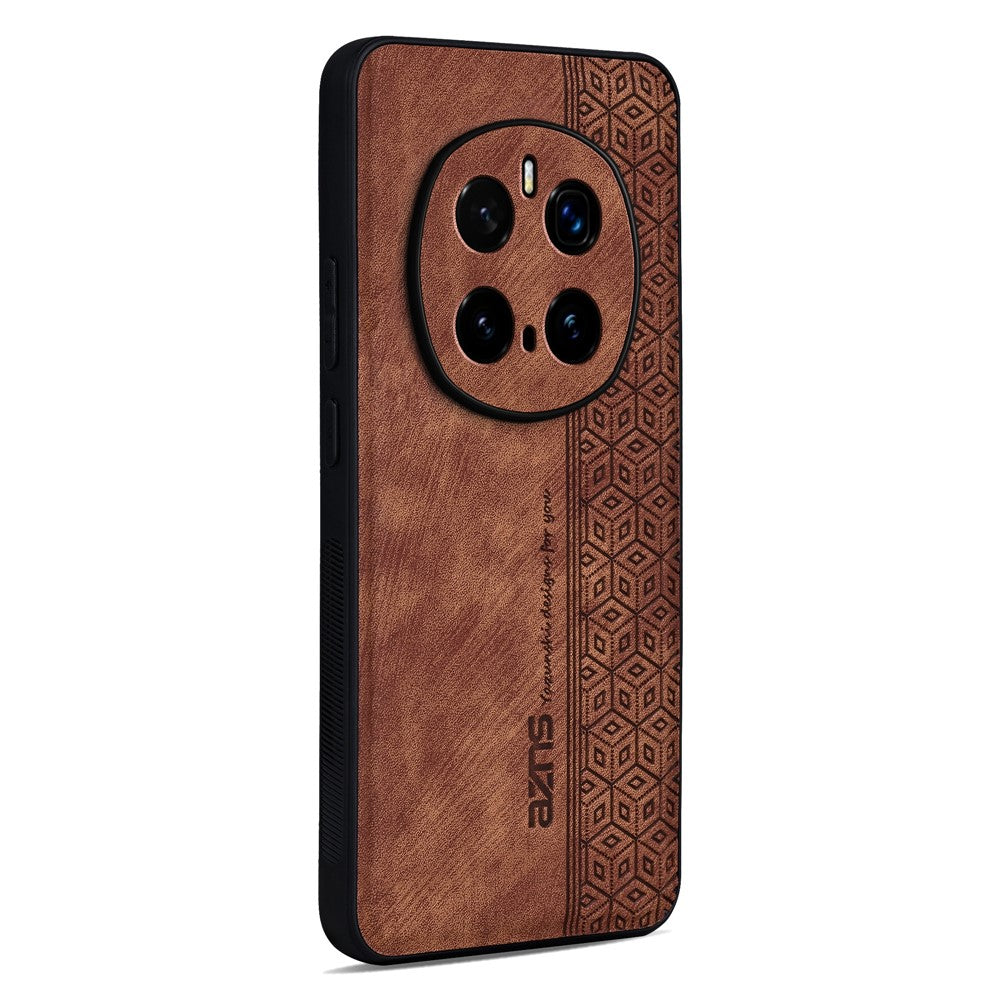 AZNS For Honor Magic7 Pro 5G Case Protective PU Leather Covered TPU Phone Shell