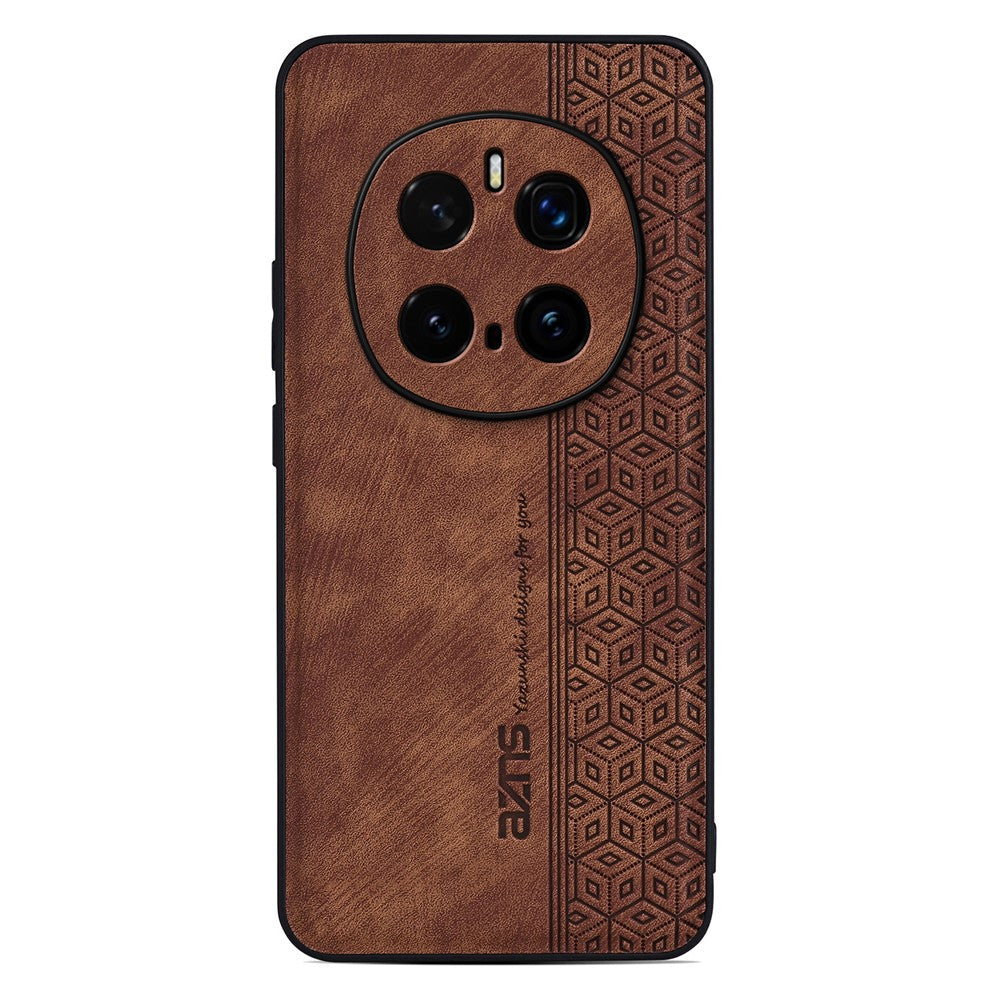 AZNS For Honor Magic7 Pro 5G Case Protective PU Leather Covered TPU Phone Shell