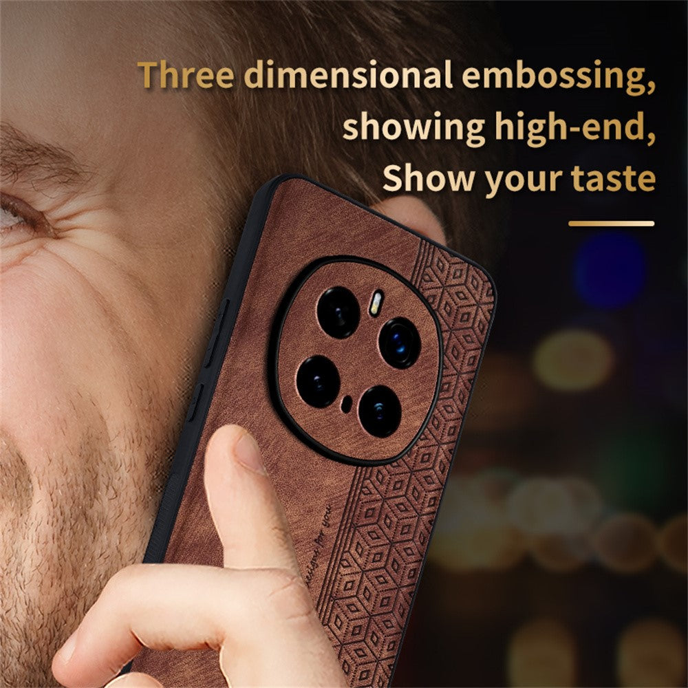 AZNS For Honor Magic7 Pro 5G Case Protective PU Leather Covered TPU Phone Shell