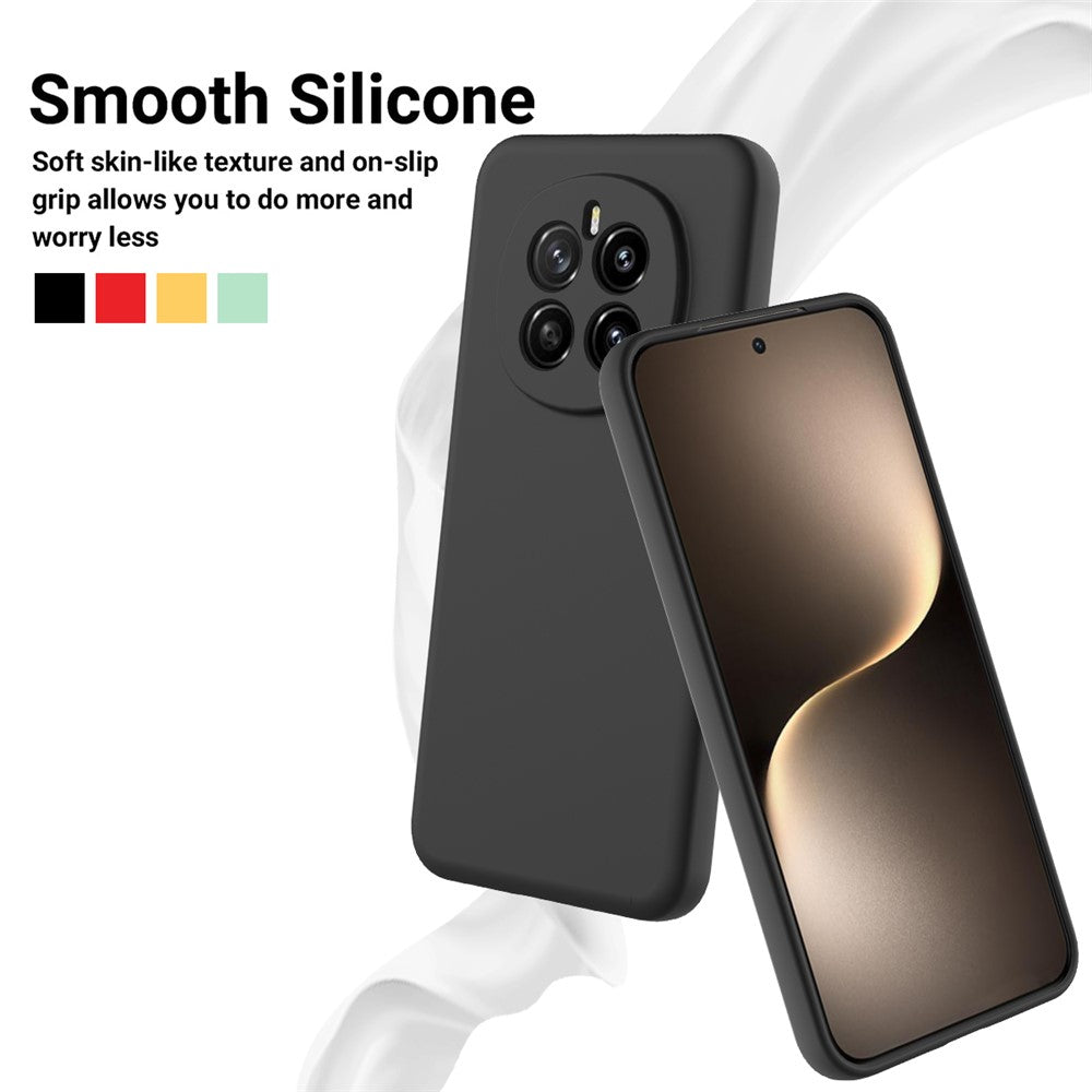 For Honor Magic7 5G Liquid Silicone Case Phone Back Cover with Hand Strap