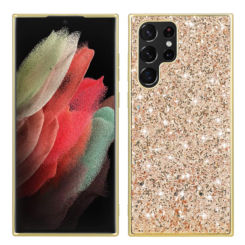 Galaxy S25 Ultra Schutzhülle – Funkelnde Glitzer-Rückseite