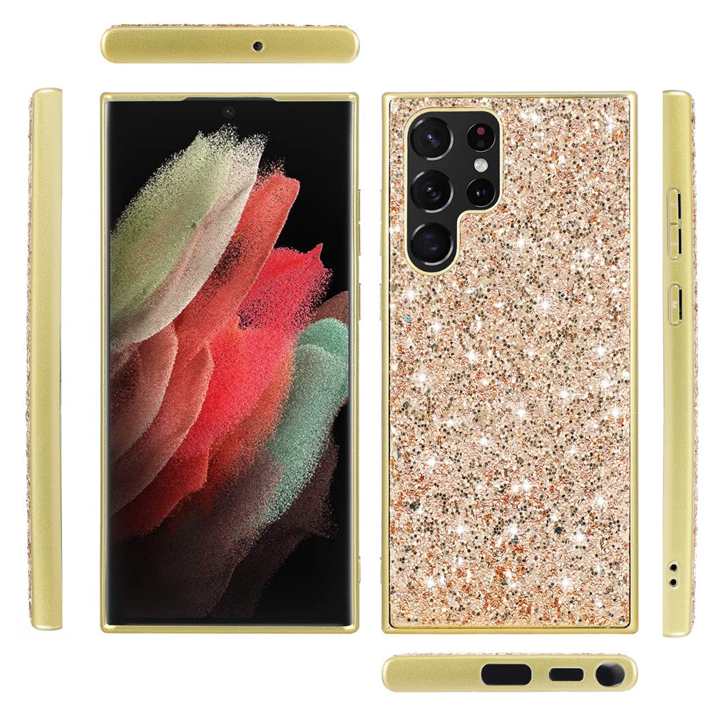 Galaxy S25 Ultra Schutzhülle – Funkelnde Glitzer-Rückseite