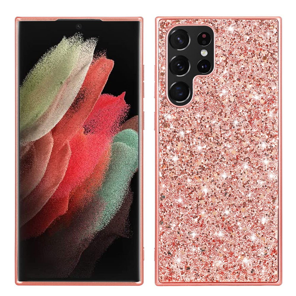 Galaxy S25 Ultra Schutzhülle – Funkelnde Glitzer-Rückseite