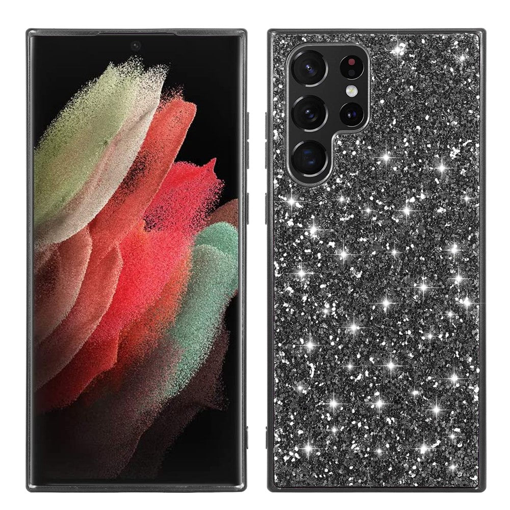 Galaxy S25 Ultra Schutzhülle – Funkelnde Glitzer-Rückseite